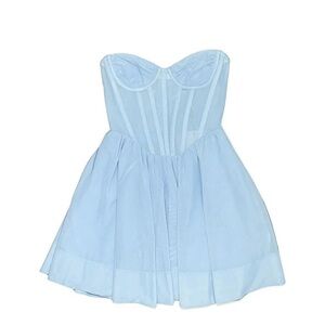 Bardot Sky Blue Mesh Dress